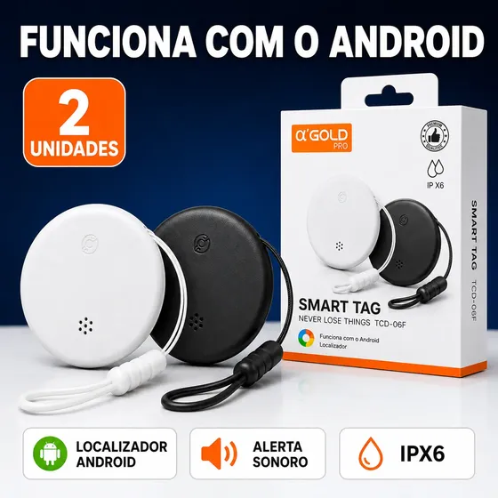 Kit 2 Tags De Rastreamento Localizador Smarttag Android