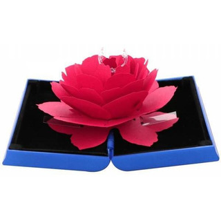 Caja Anillo Rosa 3d Joyería Compromiso San Valentín Regalo Caja Anillo Rosa 3d Joyería Compromiso San Valentín Regalo