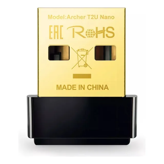 Adaptador Wifi Usb Archer T2u Nano Doble Banda Ac600 Negro