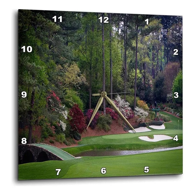 Golfista Puente Reloj Pared In