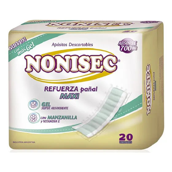 Refuerza Pañales Nonisec Maxi X 20 Uds