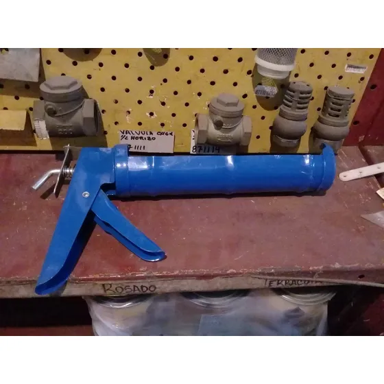 Pistola Para Cartucho De Silicon Cremallera 9  Fermetal 