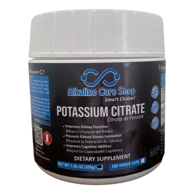 Citrato De Potasio 200 Gr Alkaline Care (polvo) Natural