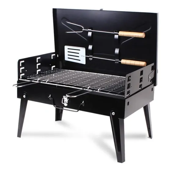 Parrilla Asador De Carbón Plegable Mini Portátil Aire Libre