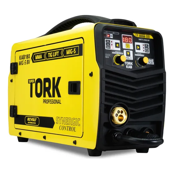 Inversor De Solda Multiprocesso Mig Flex Mma Tig 180a 127/220V Cor Amarelo/Preto Frequência 60 Hz 127V/220V