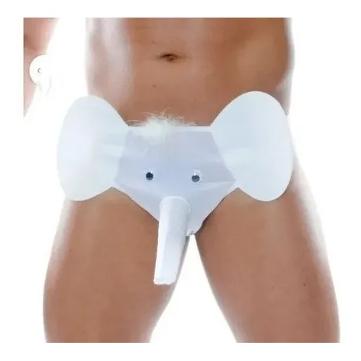 Cueca Sensual Com Tromba De Elefante Tamanho Único Envio Ja
