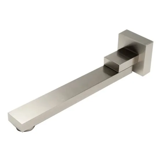 Brushed Nickel Square Foldable Tub Spout 10.25''l 2.4''w