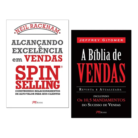 Kit Alcançando Excelência Vendas Spin Selling+ Bíblia Vendas
