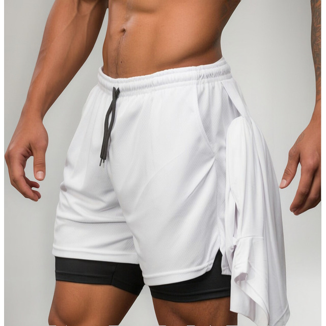 Short Duplo 2 Em 1 Para Corrida Bolso Interno Proteção Uv20+ Short Duplo 2 Em 1 Para Corrida Bolso Interno Proteção Uv20+