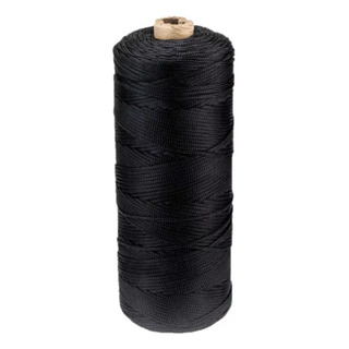 Corda Poliester Cordinha Multiuso Proteção 3mm Preta 1kg Corda Poliester Cordinha Multiuso Proteção 3mm Preta 1kg