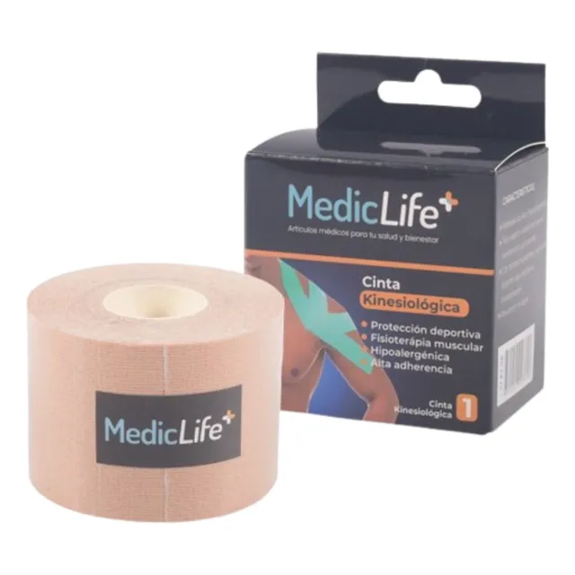 Mediclife Cinta Kinesiólogica Beige Deportiva De Promocion