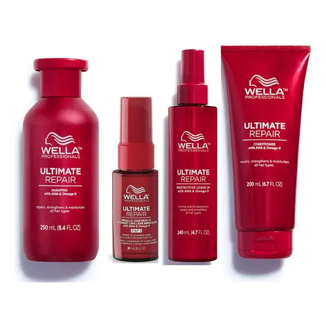 Kit Tratamiento Para Cabello Dañado Wella Ultimate 620 Ml
