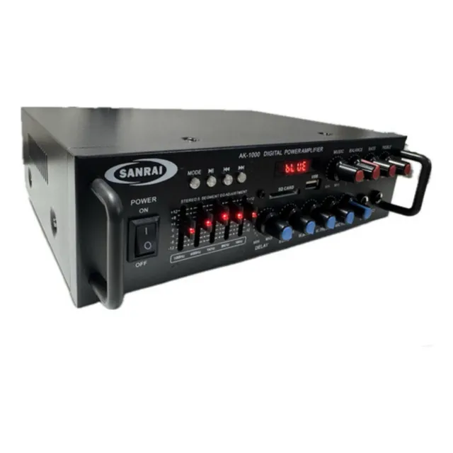 Consola Potenciada Sanrai Ak1000 Bluetooth Usb Sd