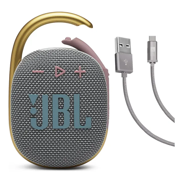 Altavoz Jbl Clip 4 Gris Con Cable Usb Trenzado Case Logic