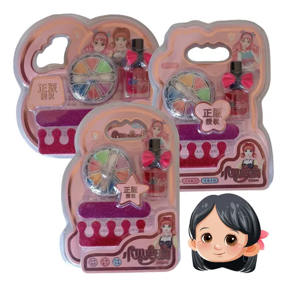 Juego De Pedicure Para Niñas Pintura Uñas Lima Delineador