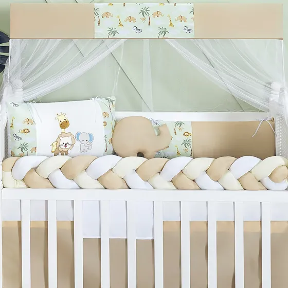 Kit Para Berço Confortável Seguro Bebê Menino Azul Barato