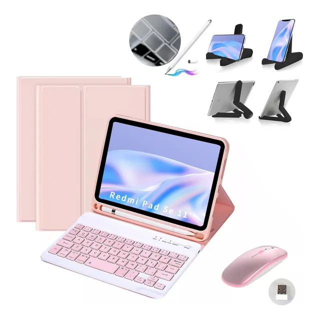 Funda C/teclado+mouse+lápiz Para Xiaomi Redmi Pad Se 11'' Ñ