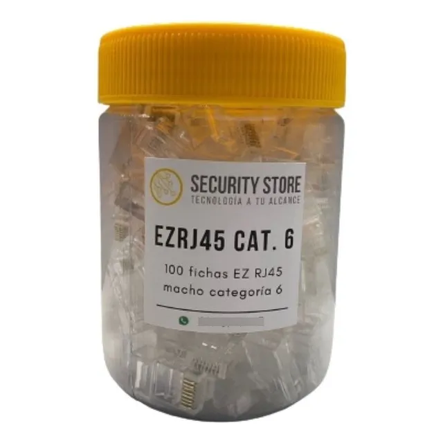 Fichas Rj45 Cat.6 Sistema Ez (x100)