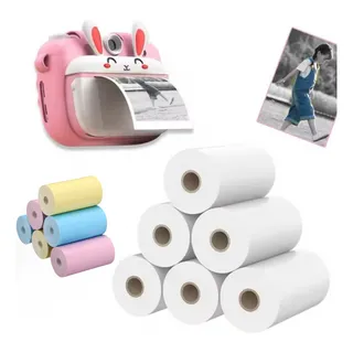 Kit 6 Rolos De Papel Térmico Para Cùmera Infantil Impressora Kit 6 Rolos De Papel Térmico Para Cùmera Infantil Impressora