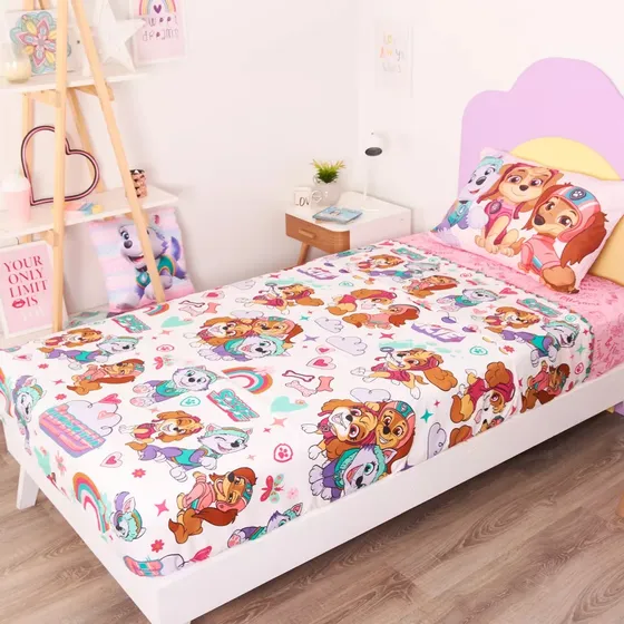 Sabanas Infantiles Ultra Soft Piñata Paw Patrol Perritas Diseño De La Tela Personajes