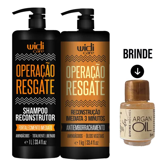 Kit Operação Resgate Widi Care Litro Shampoo E Reconstrutor