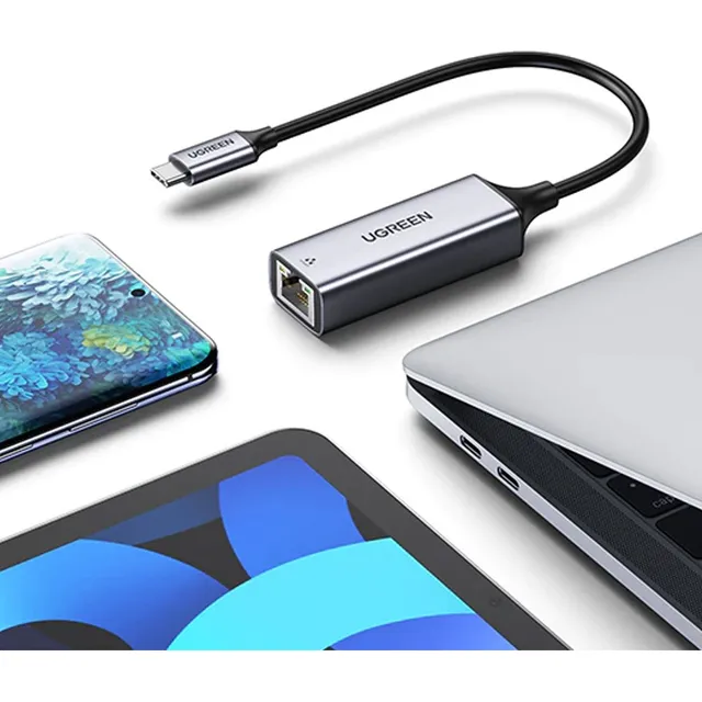 Adaptador Usb 3.1 Ethernet Usb-c Gigabit Rj45 Portable