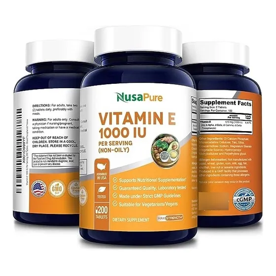 Vitamina E Max Fuerza Pureza 1000ui X200caps Antioxidante