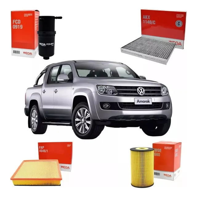 Kit Filtros Wega Amarok 2.0 2010/2015