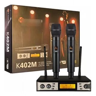 Microfone Kadosh K-402m DinĂąmico Sem Fio CardiĂłide Microfone Kadosh K-402m DinĂąmico Sem Fio CardiĂłide