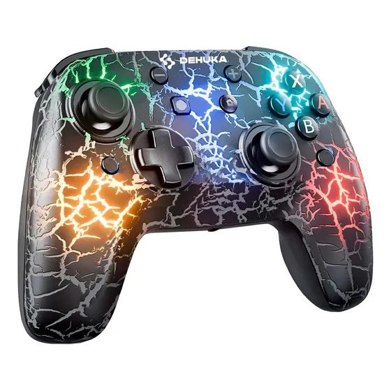 Joystick Para Pc Led Con Carcasa Intercambiable Dehuka Compatible Con Nintendo Switch Oled Lite Android Ios iPhone
