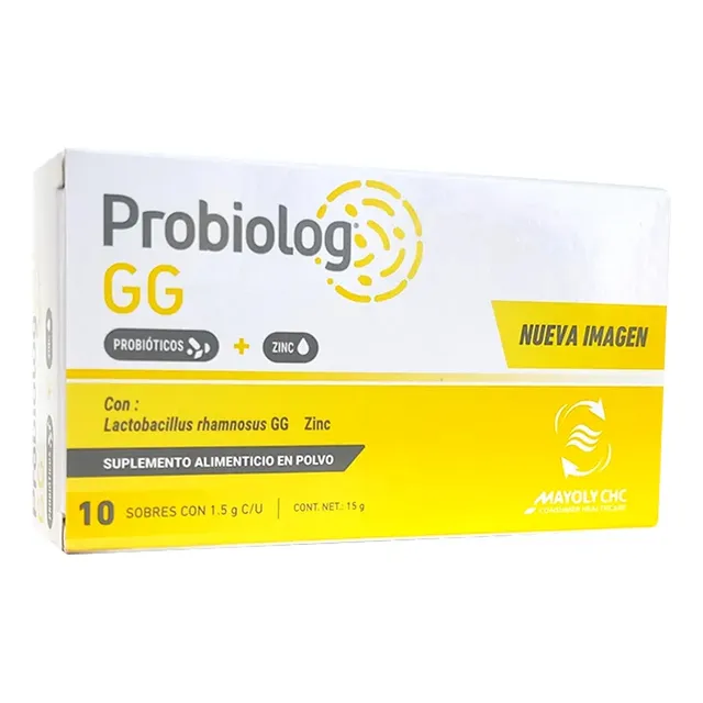 Probiolog Gg Probióticos + Zinc Suplemento 10 Sobres 1.5 C/u