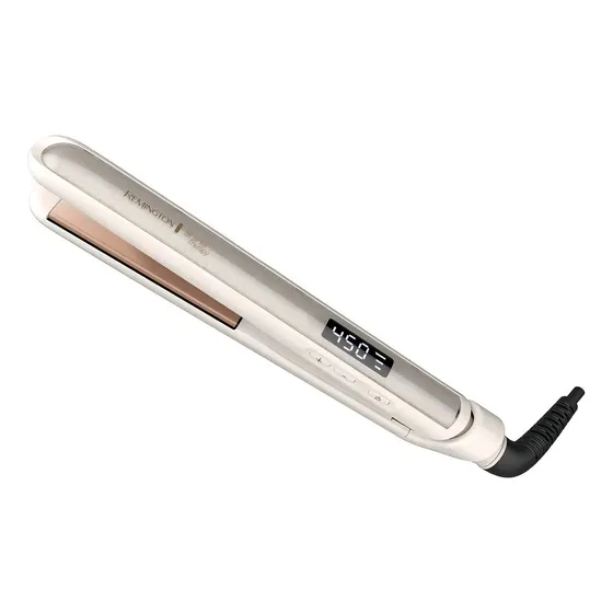 Remington Plancha Con Aceite De Argán+keratin Shine Therapy Color Blanco