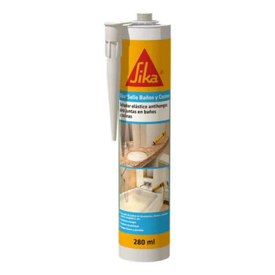 Silicón Blanco Pintable Anti-hongos, Sellador - Sika