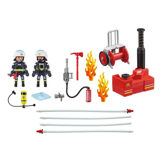 Playmobil City Action: Bomberos Con Boma De Agua