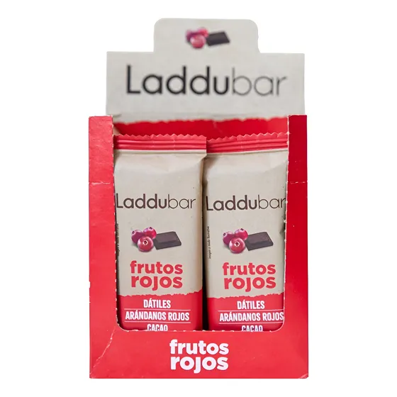 Barra Frutosrojos De Dátiles Arándanos Cacao Laddubar 30g12u