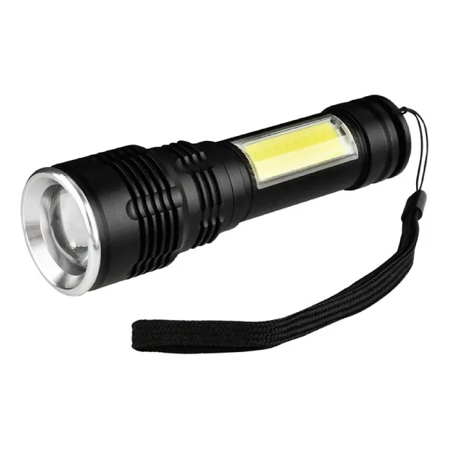 Linterna Tactica Led Grande Recargable 4 Modos Zoom Potente