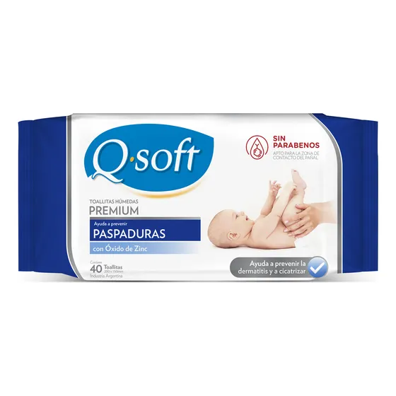Toallitas Húmedas Premium Q-soft Anti-paspaduras (20 Paq)