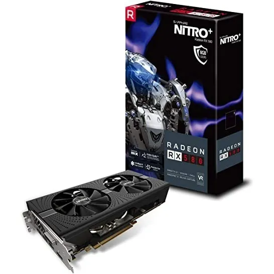 Tarjeta Video Rx580 8gb Sapphire Nitro+ Gpu Usada