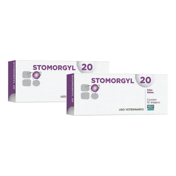 2 Stomorgyl 20 Para Cães E Gatos 10 Drágeas Boehringer