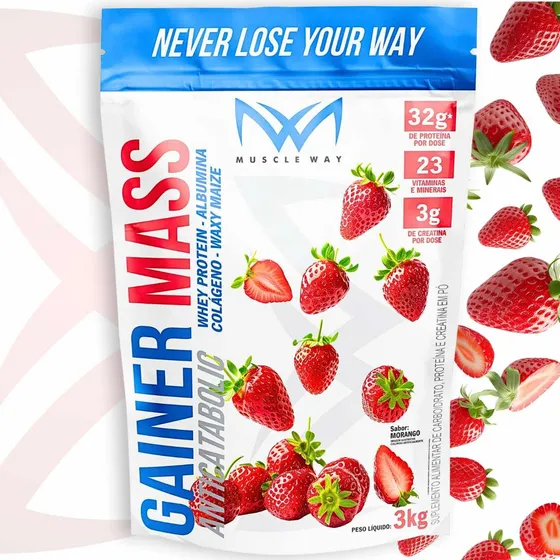 Hipercalórico Anabolic Gainer Mass 3kg Muscle Way 