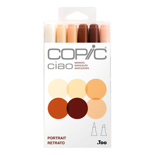 Marcadores Plumones Copic Ciao Caja C/6 Colores Tonos Piel Marcadores Plumones Copic Ciao Caja C/6 Colores Tonos Piel