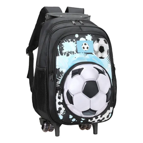 Mochila Carrito Viaje Escolar Doble Rueda Acolchonada Pelota