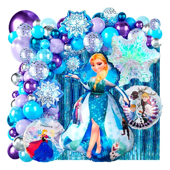 50 Art Globo Frozen Ana Elsa Olaf Libre Soy Cotillon Deco761