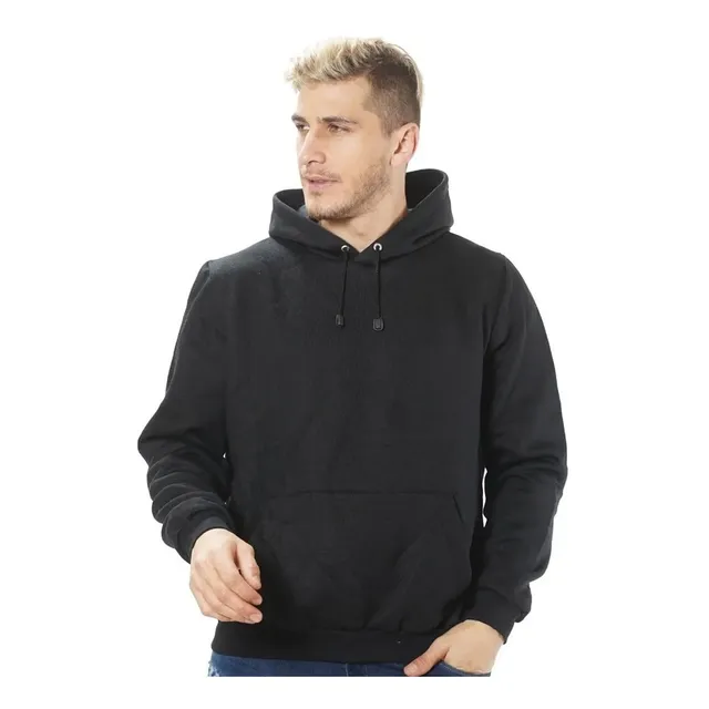 Buzo Hoodie Hombre Wacky Friza Canguro Deportivo T. S-xl