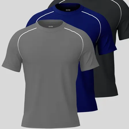 Kit 3 Camisetas Masculinas Dry Fit Academia Corrida Treino Kit 1 G