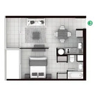 1 dormitorio  |  1 baño