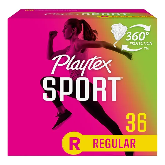 Tampones Playtex Sport De Absorción Regular, Sin Fragancia,