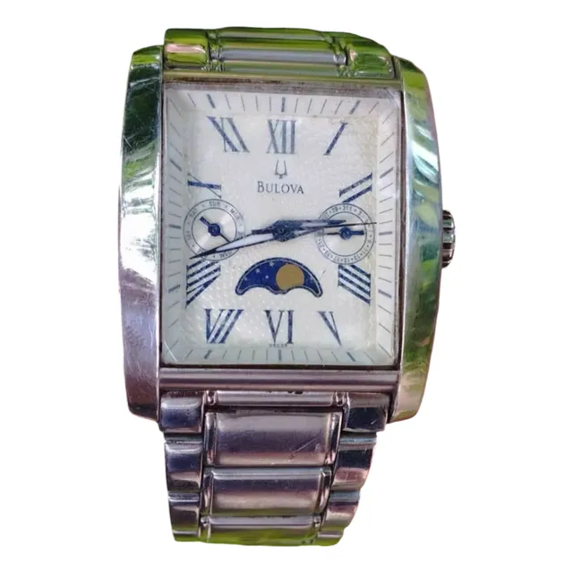 Reloj Bulova Fase Lunar Modelo 96c26 Quarzo Edición Especial
