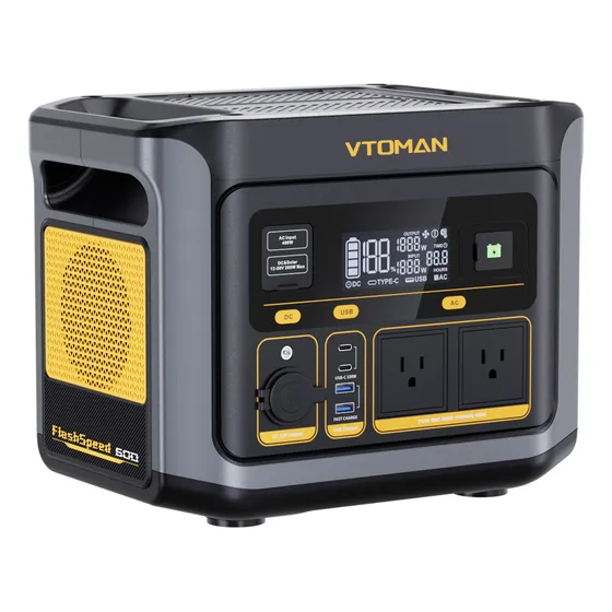 Vtoman Flashspeed 600 Generador Solar 499W/600W, No Break Ups Batería