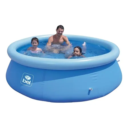 Piscina Inflável Redonda Bel Lazer 100500 De 2.15m X 63cm 1900l Azul